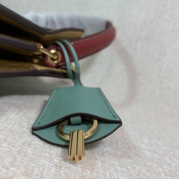 NEW Tory Burch Lee Radziwill Double Small Rivulet Leather Shoulder Bag/Satchel - Picture 10 of 14